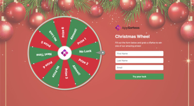 Christmas Fortune Wheel