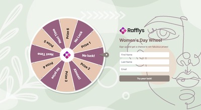 Womans Day Fortune Wheel