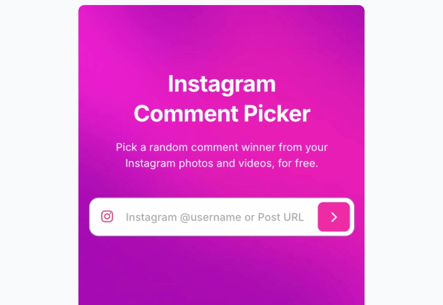 Enter the post URL or username