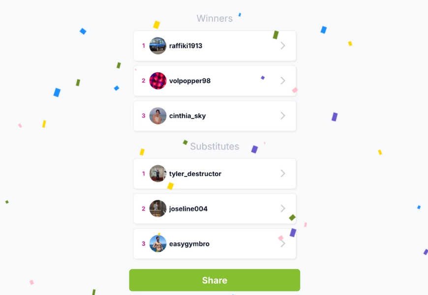 Pick the winner at random