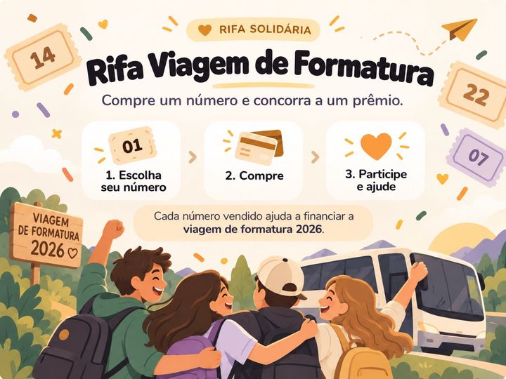 Capa da rifa da formatura 2026